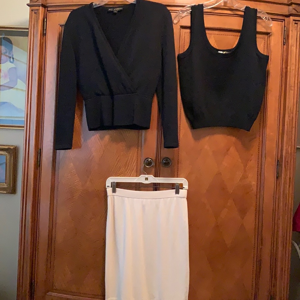 St John knit 3 piece couture outfit